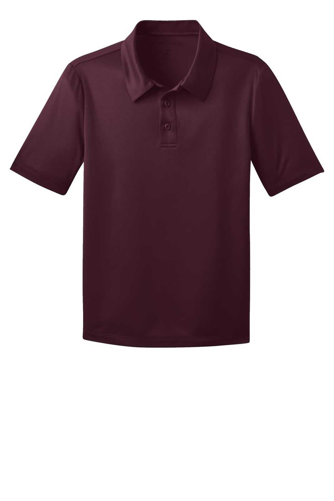 Port Authority Y540 Youth Silk Touch Performance Polo - Maroon - HIT a Double - 5