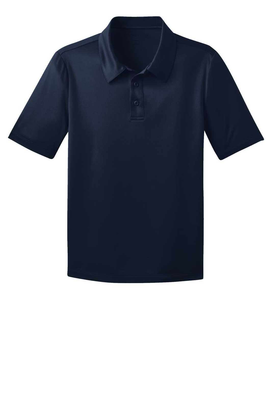 Port Authority Y540 Youth Silk Touch Performance Polo - Navy - HIT a Double - 5