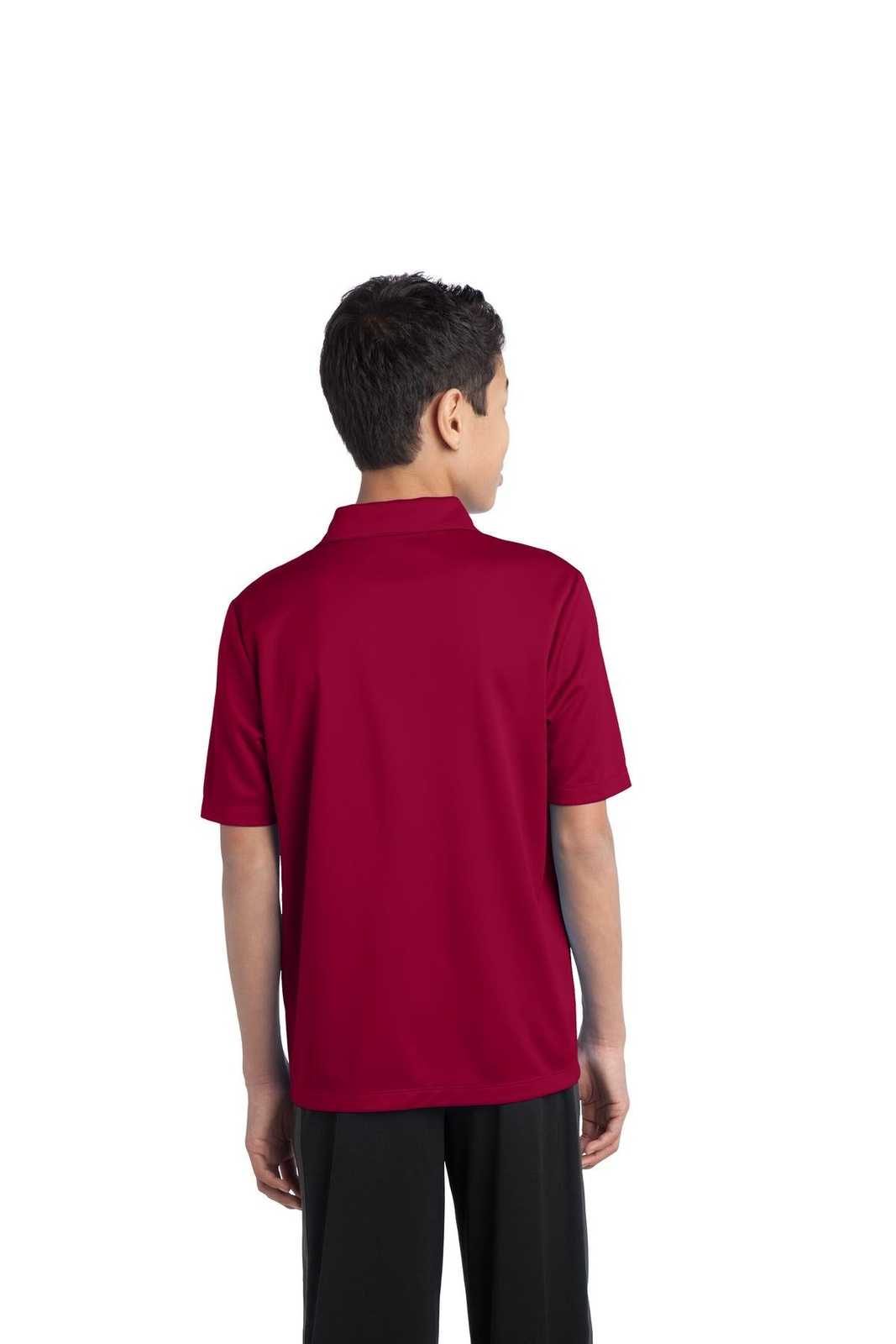 Port Authority Y540 Youth Silk Touch Performance Polo - Red - HIT a Double - 2
