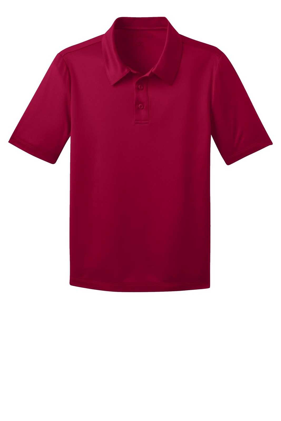 Port Authority Y540 Youth Silk Touch Performance Polo - Red - HIT a Double - 5