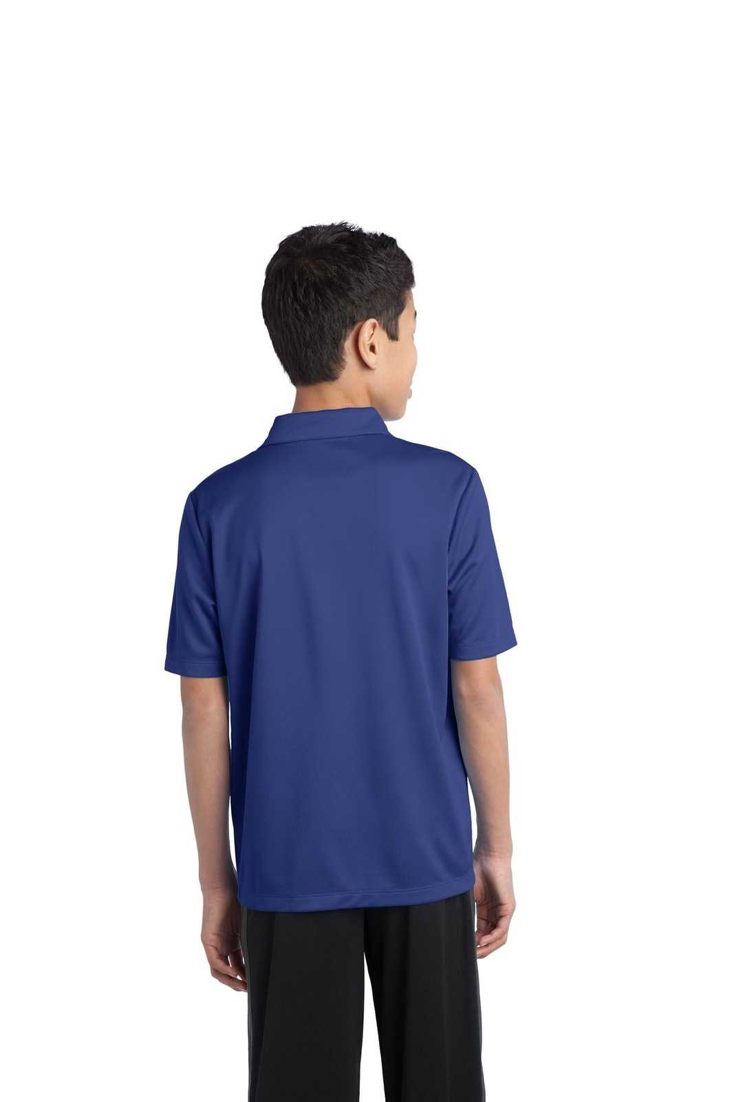 Port Authority Y540 Youth Silk Touch Performance Polo - Royal - HIT a Double - 2