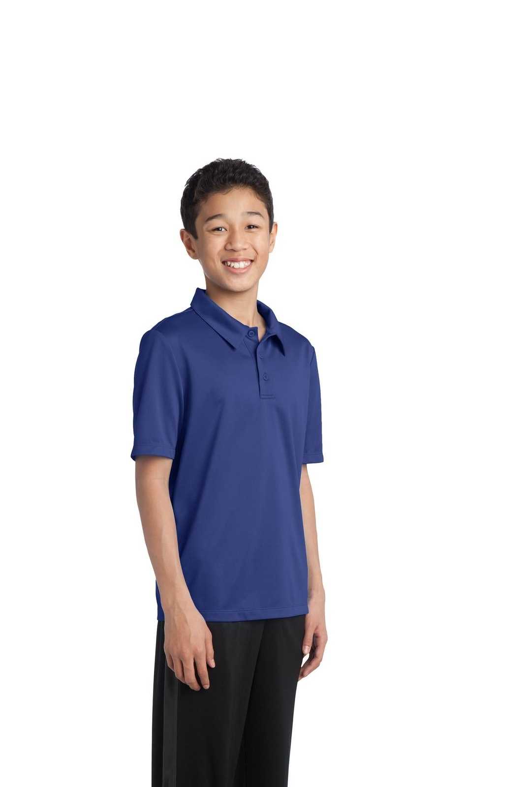 Port Authority Y540 Youth Silk Touch Performance Polo - Royal - HIT a Double - 4