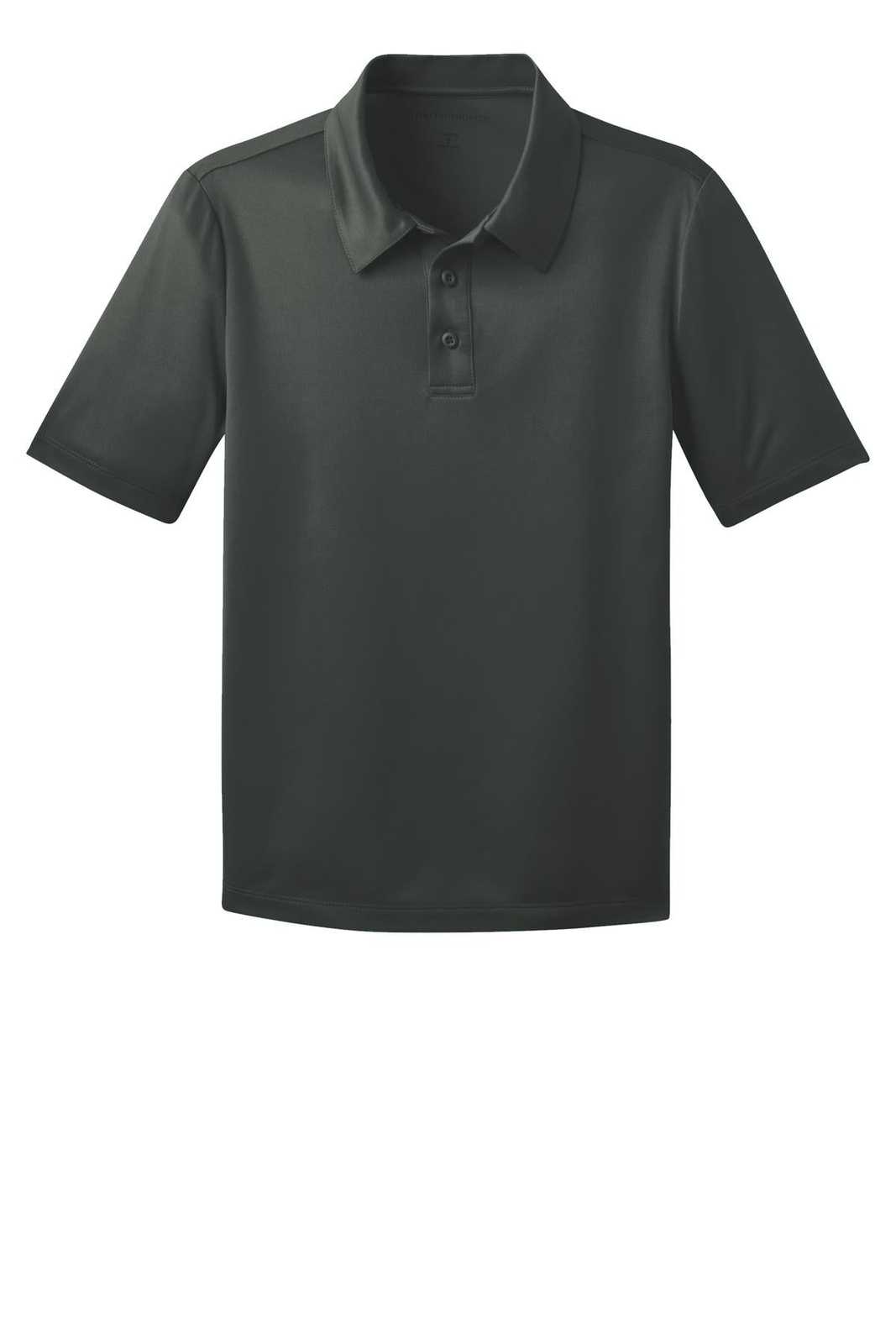 Port Authority Y540 Youth Silk Touch Performance Polo - Steel Gray - HIT a Double - 5