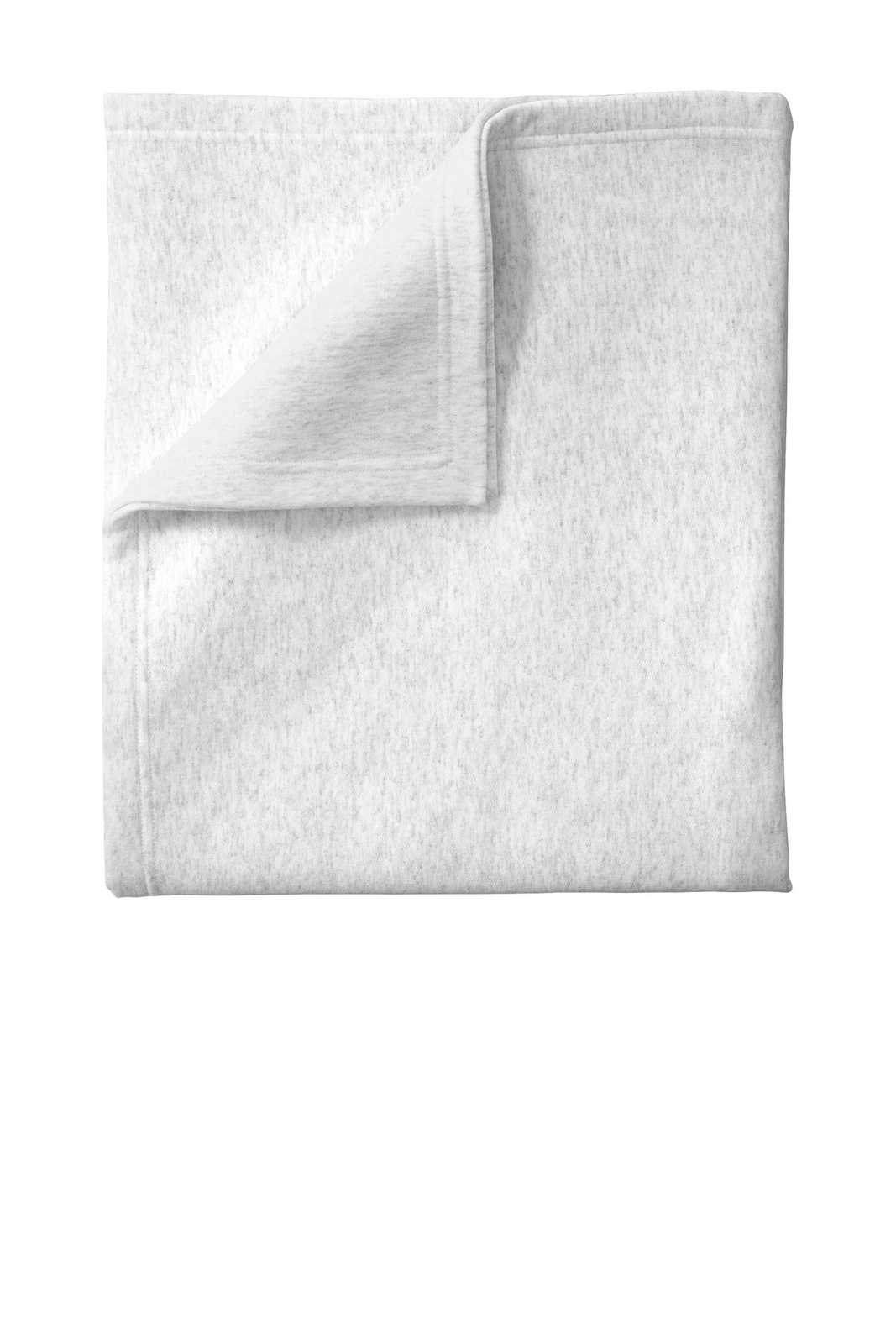 Port &amp; Company BP78 Core Fleece Sweatshirt Blanket - Ash - HIT a Double - 1