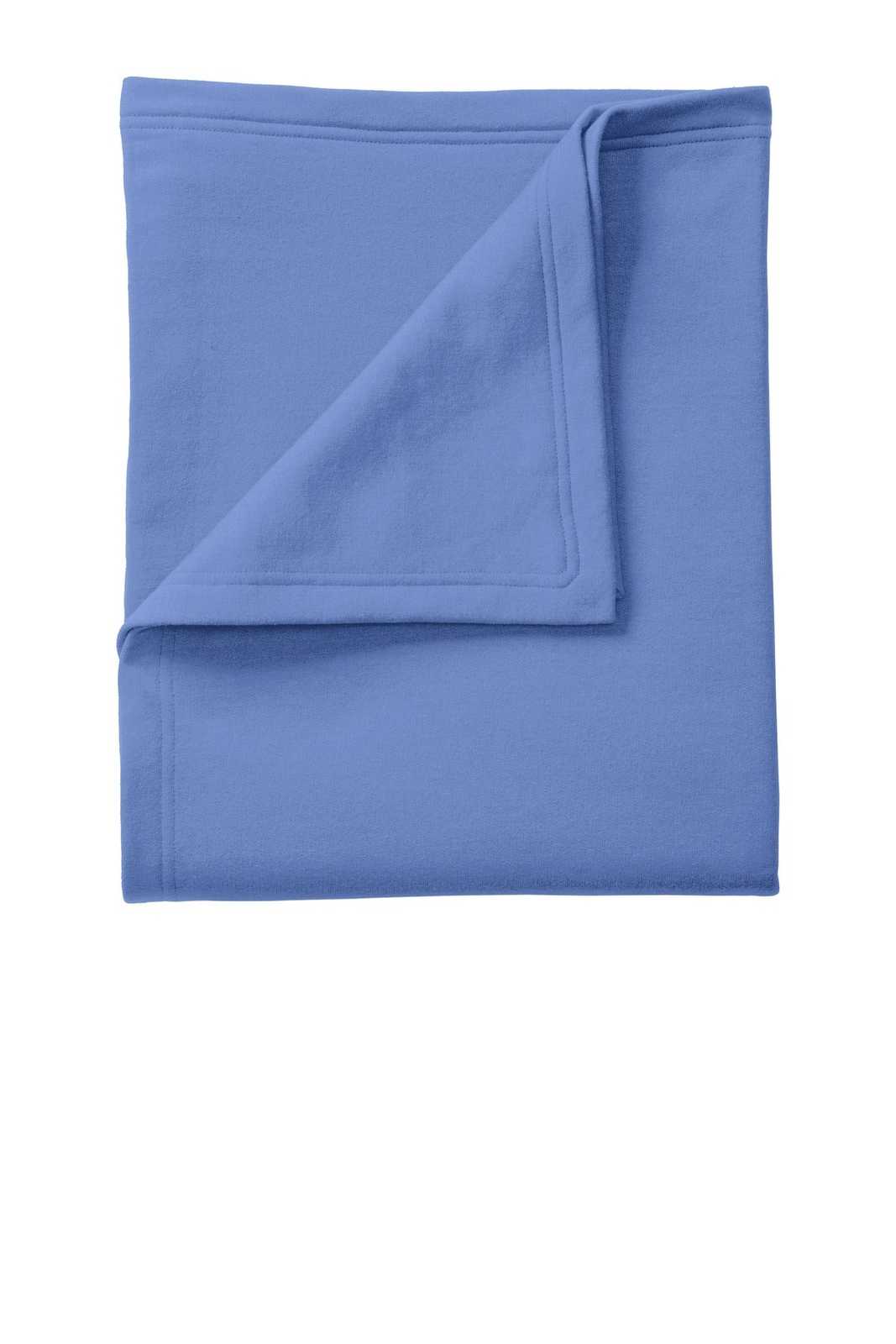 Port &amp; Company BP78 Core Fleece Sweatshirt Blanket - Carolina Blue - HIT a Double - 1