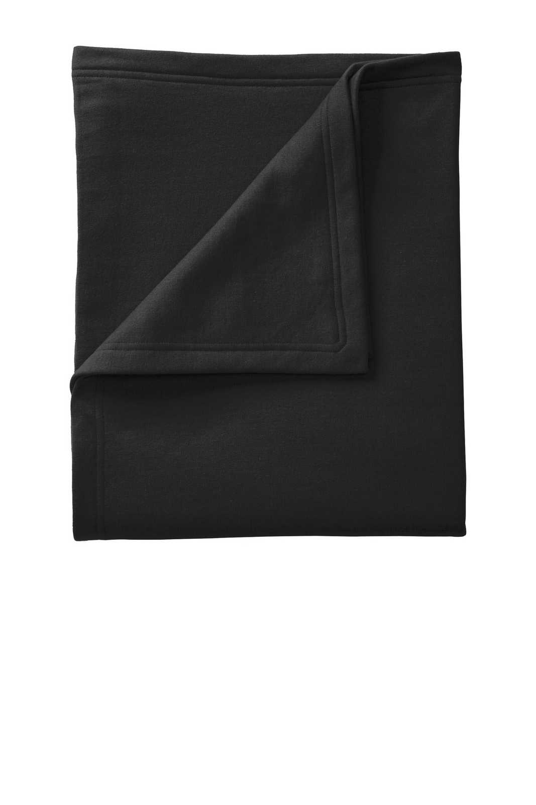 Port &amp; Company BP78 Core Fleece Sweatshirt Blanket - Jet Black - HIT a Double - 1