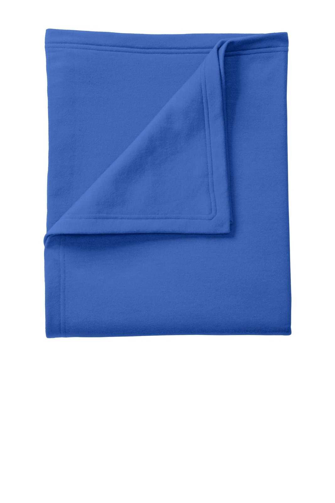 Port &amp; Company BP78 Core Fleece Sweatshirt Blanket - Royal - HIT a Double - 1