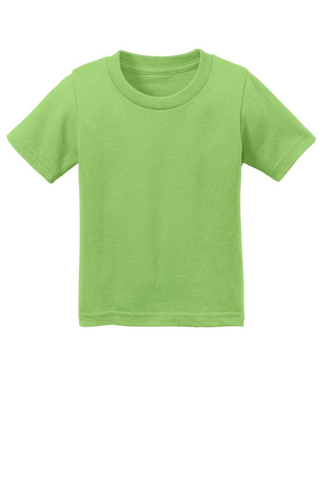 Port &amp; Company CAR54I Infant Core Cotton Tee - Lime - HIT a Double - 3
