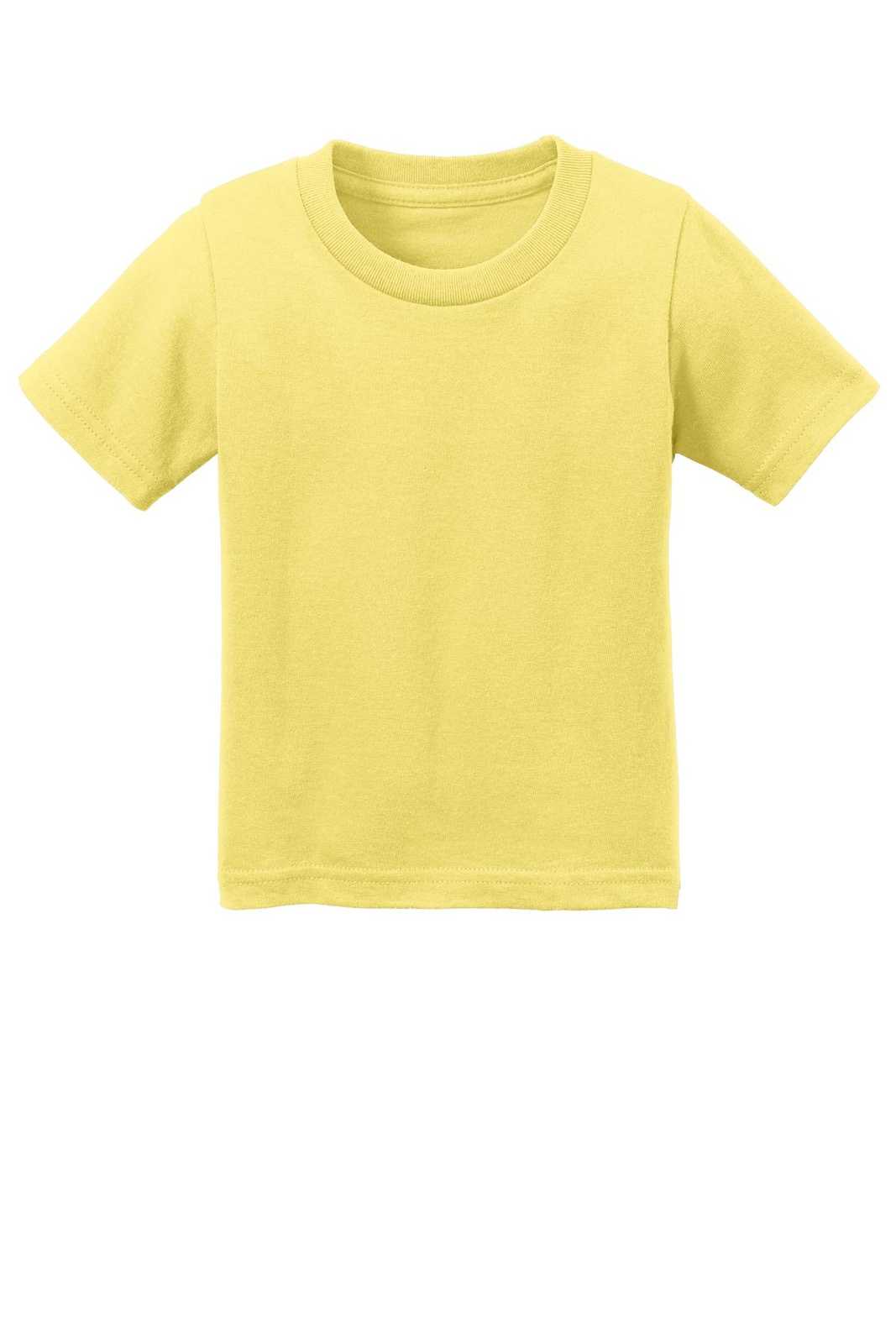 Port &amp; Company CAR54I Infant Core Cotton Tee - Yellow - HIT a Double - 3