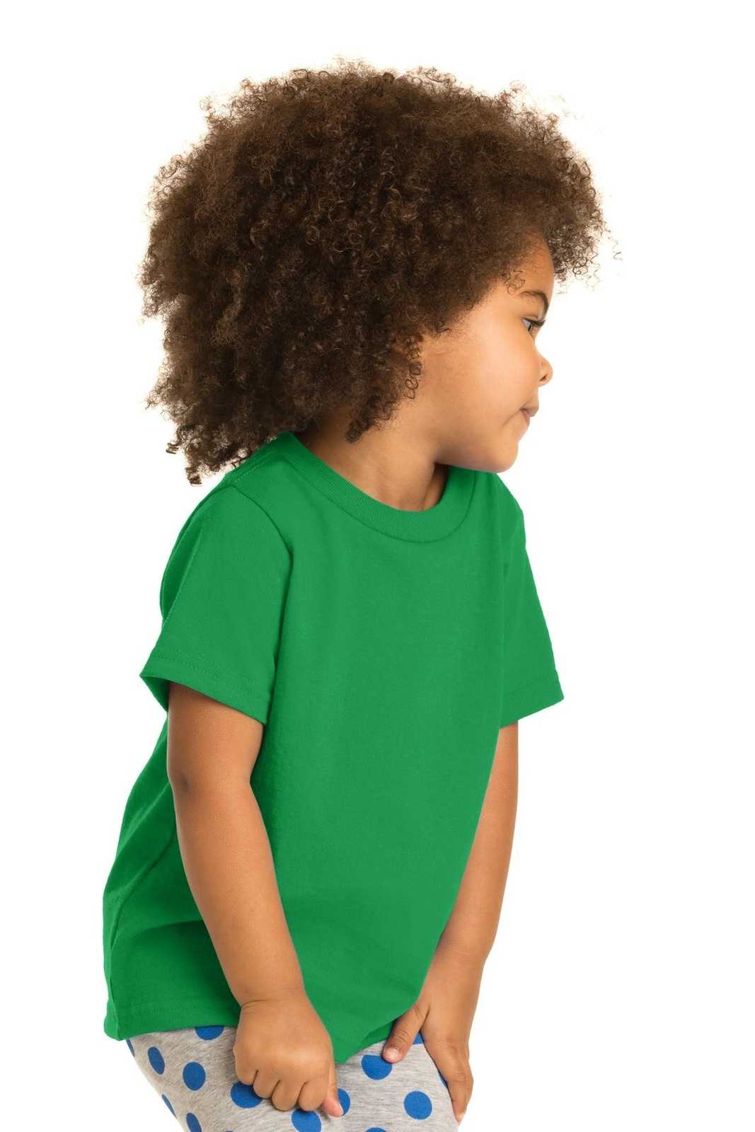 Port &amp; Company CAR54T Toddler Core Cotton Tee - Clover Green - HIT a Double - 3