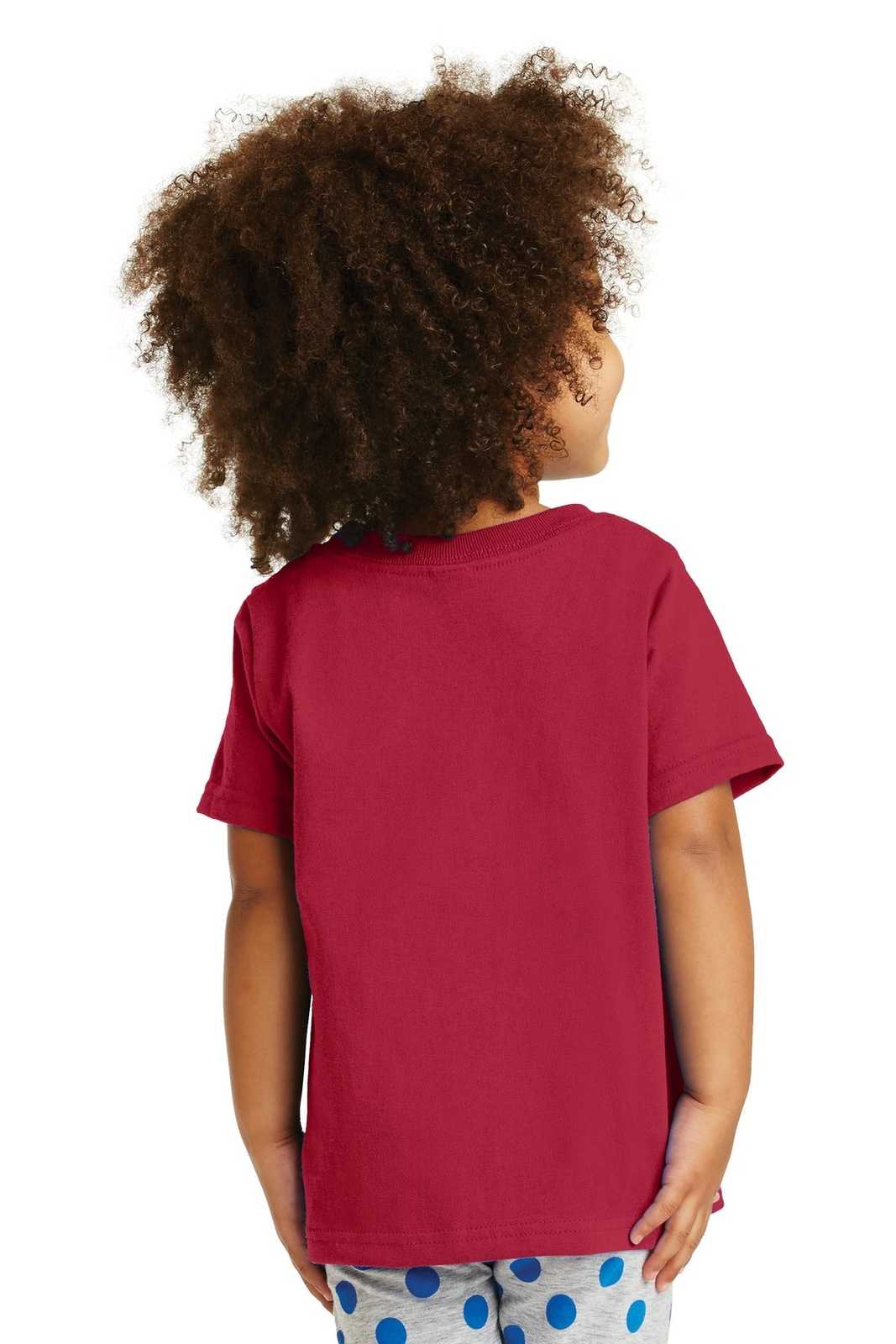 Port &amp; Company CAR54T Toddler Core Cotton Tee - Red - HIT a Double - 2