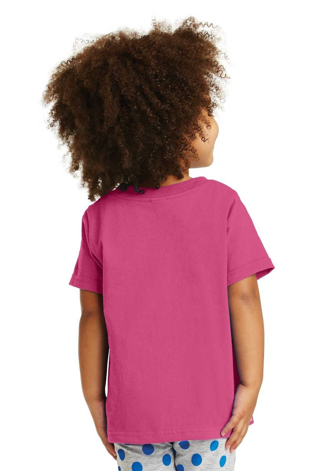Port &amp; Company CAR54T Toddler Core Cotton Tee - Sangria - HIT a Double - 2