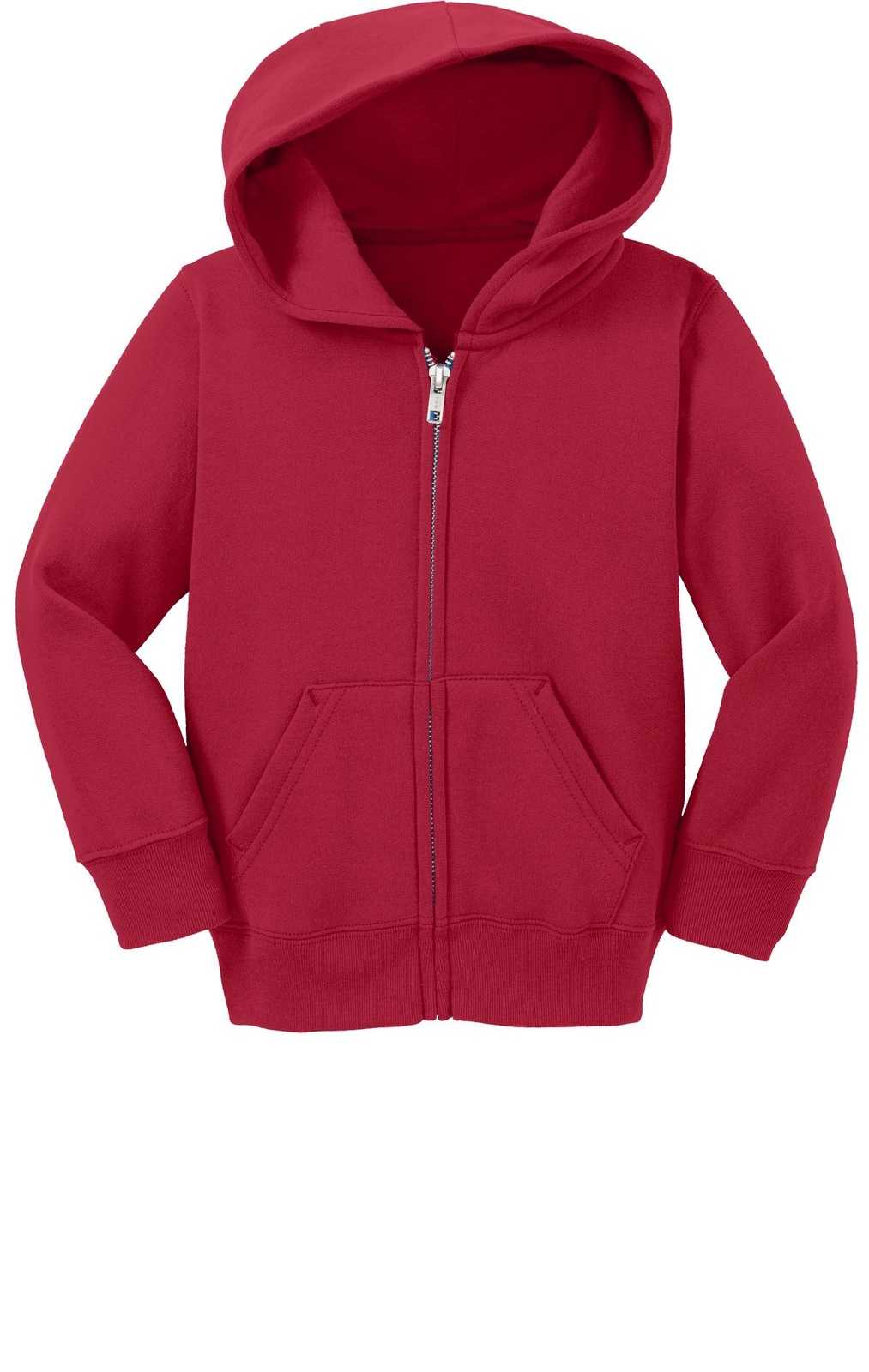 Port &amp; Company CAR78TZH Toddler Core Fleece Full-Zip Hooded Sweatshirt - Royal - HIT a Double - 2