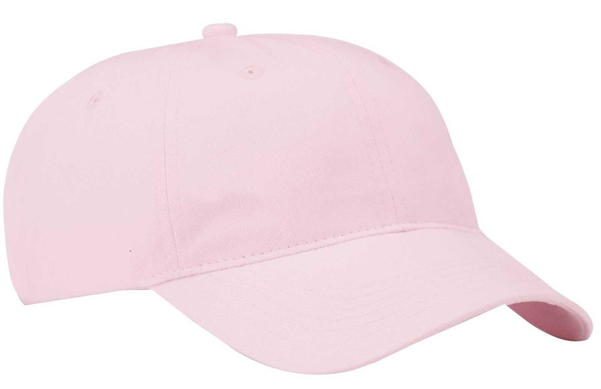 Port &amp; Company CP77 Brushed Twill Low Profile Cap - Light Pink - HIT a Double - 1