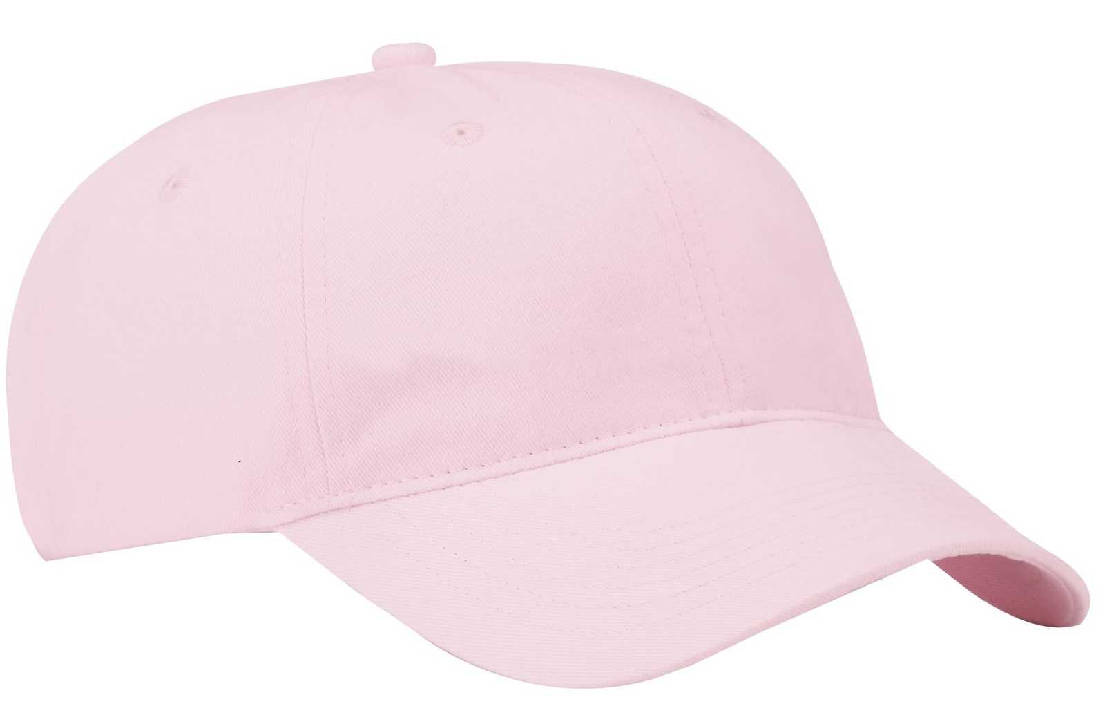 Port & Company CP77 Brushed Twill Low Profile Cap - Light Pink - HIT a Double - 1