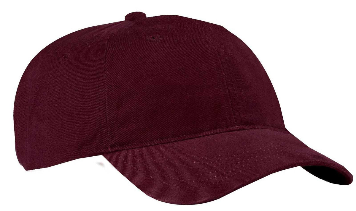 Port &amp; Company CP77 Brushed Twill Low Profile Cap - Maroon - HIT a Double - 1
