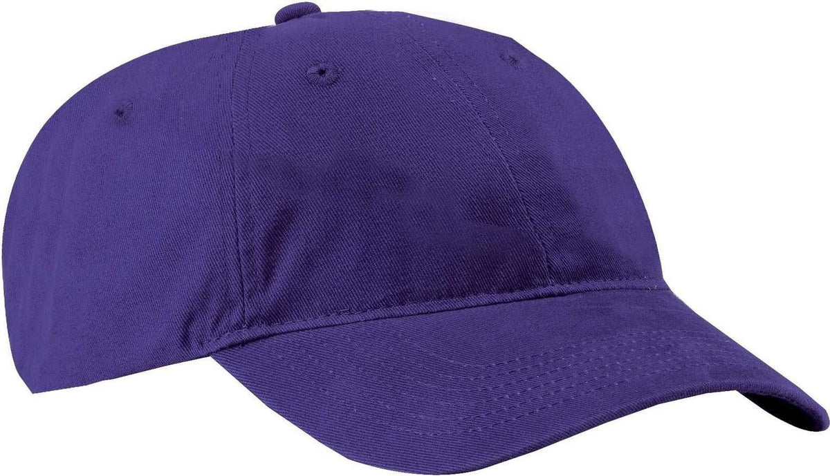 Port &amp; Company CP77 Brushed Twill Low Profile Cap - Purple - HIT a Double - 1