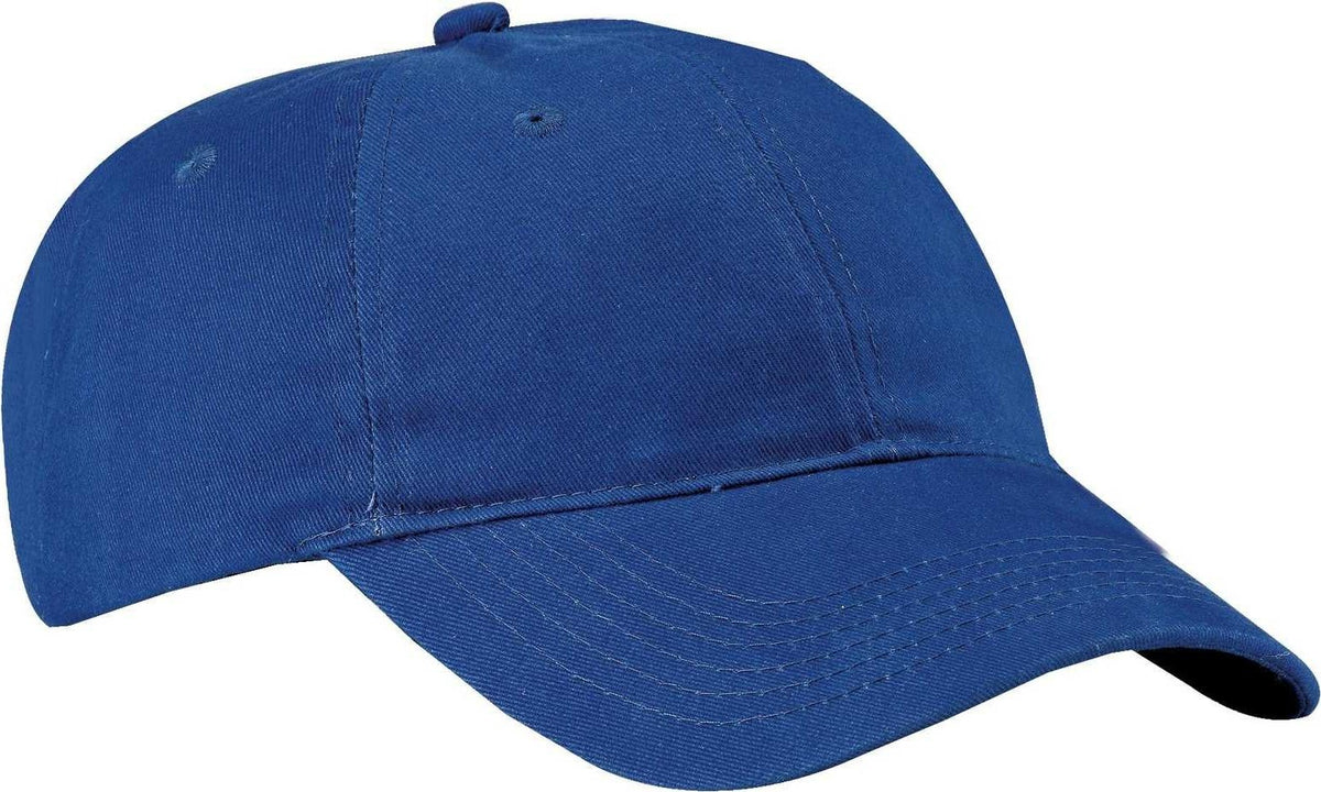 Port &amp; Company CP77 Brushed Twill Low Profile Cap - Royal - HIT a Double - 1