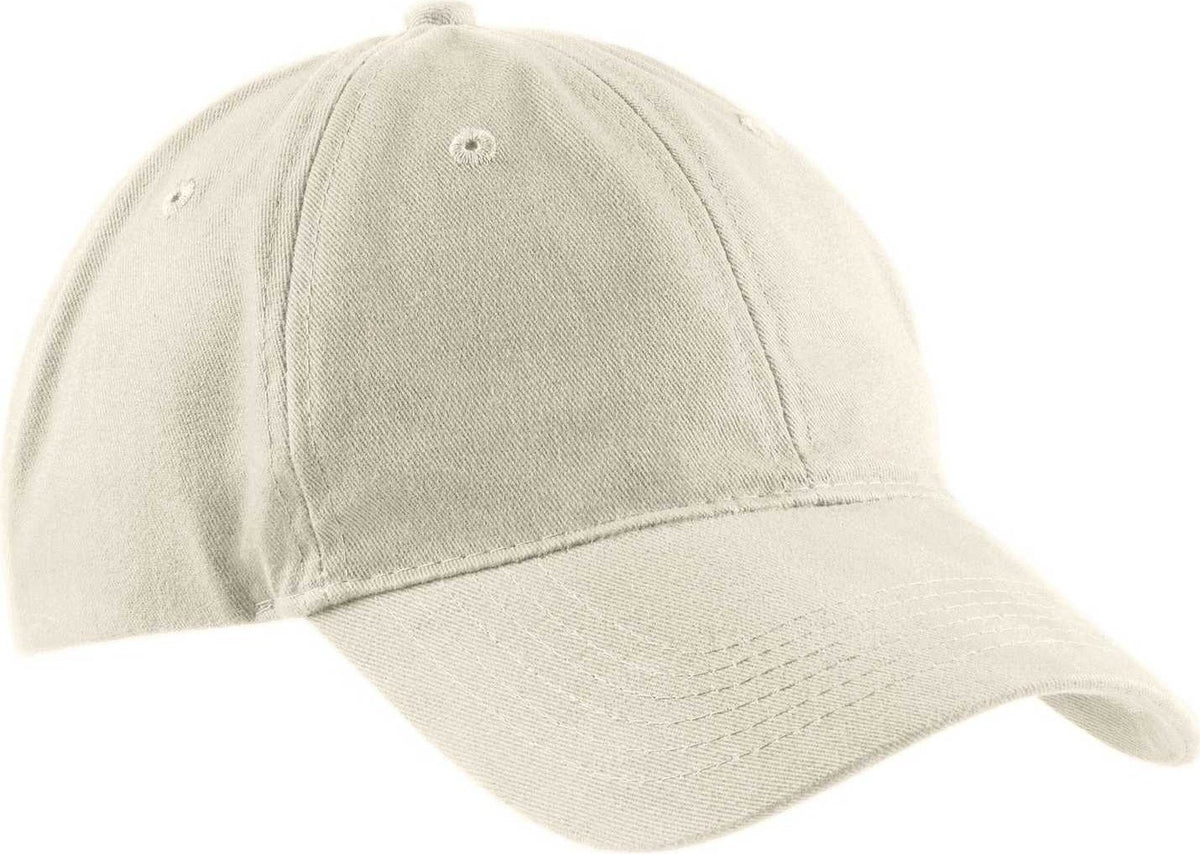 Port &amp; Company CP77 Brushed Twill Low Profile Cap - Stone - HIT a Double - 1
