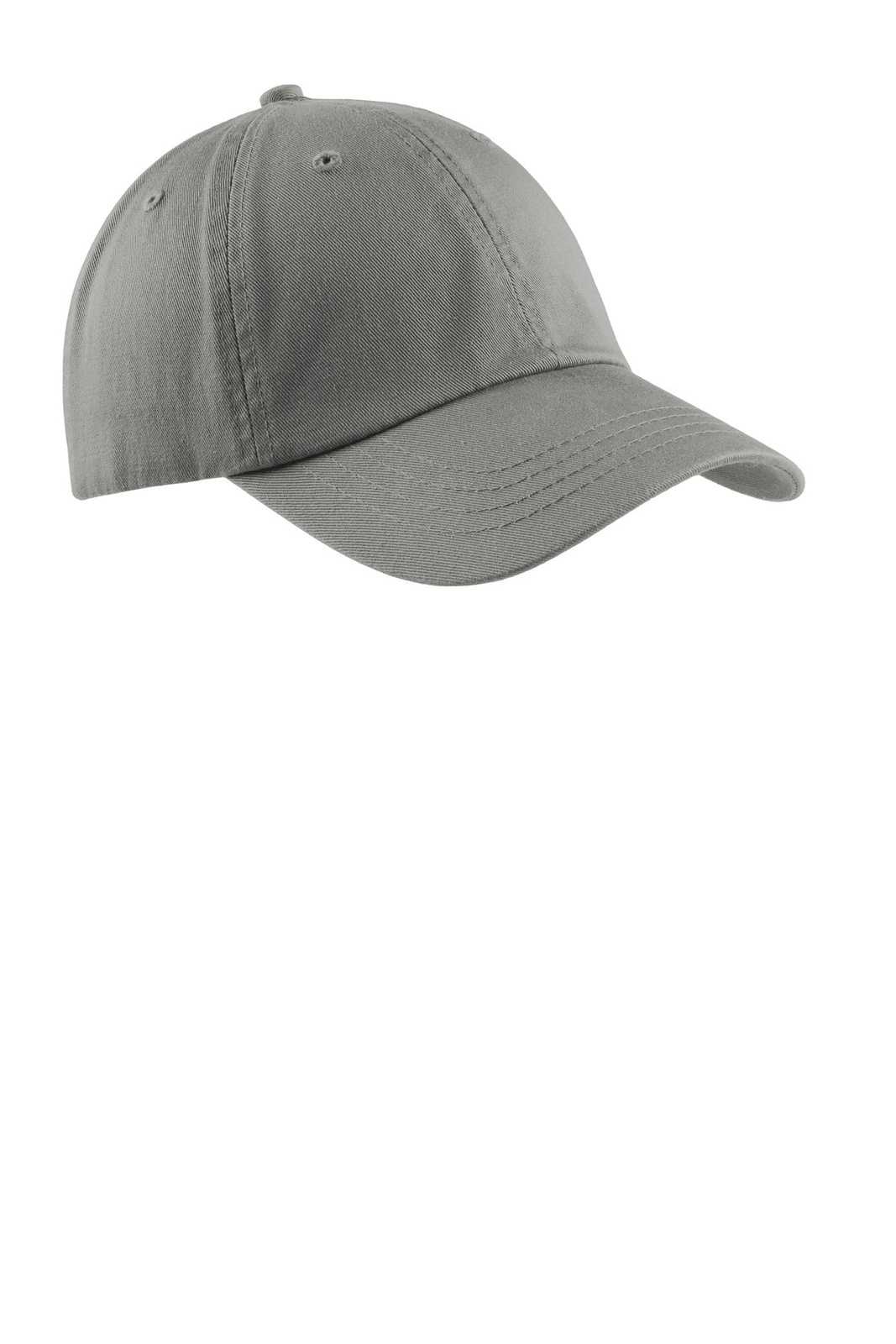 Port &amp; Company CP78 Washed Twill Cap - Deep Smoke - HIT a Double - 1