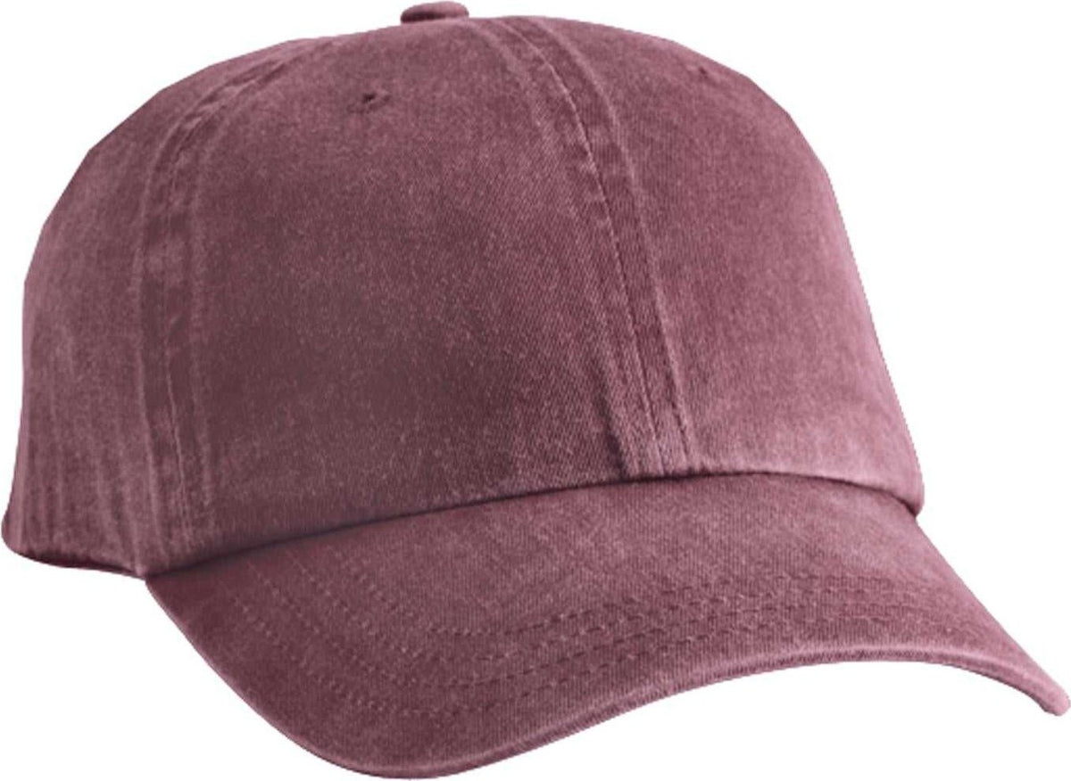 Port &amp; Company CP84 Pigment-Dyed Cap - Maroon - HIT a Double - 1