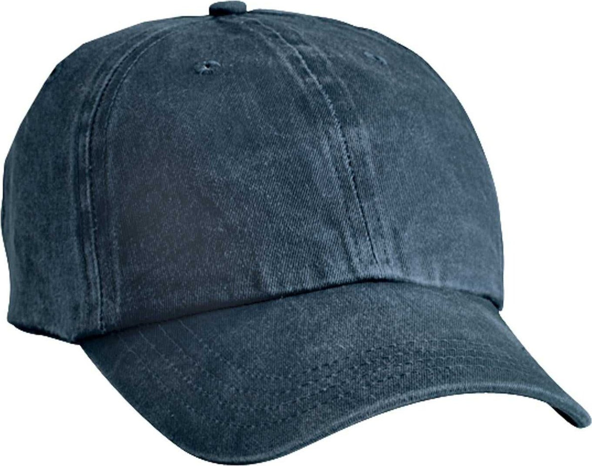 Port &amp; Company CP84 Pigment-Dyed Cap - Navy - HIT a Double - 1