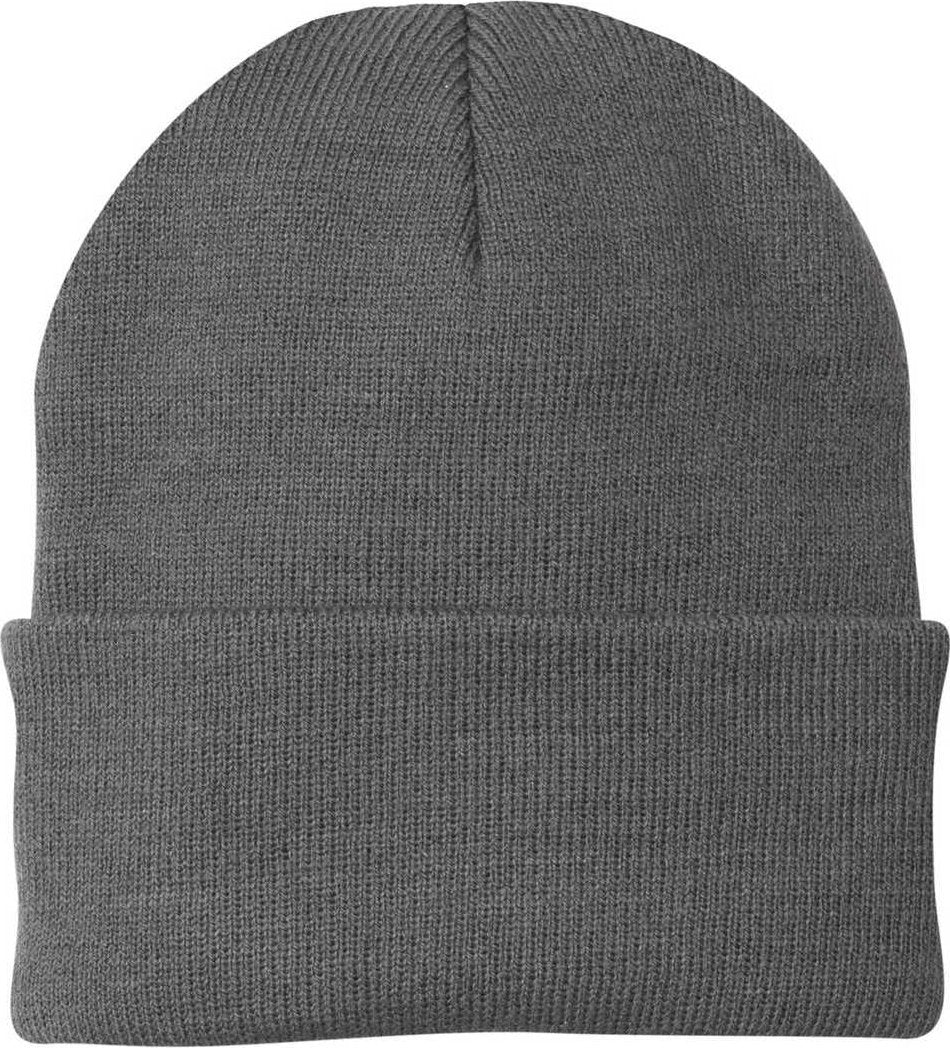 Port &amp; Company CP90 Knit Cap with Cuff - Athletic Oxford - HIT a Double - 1