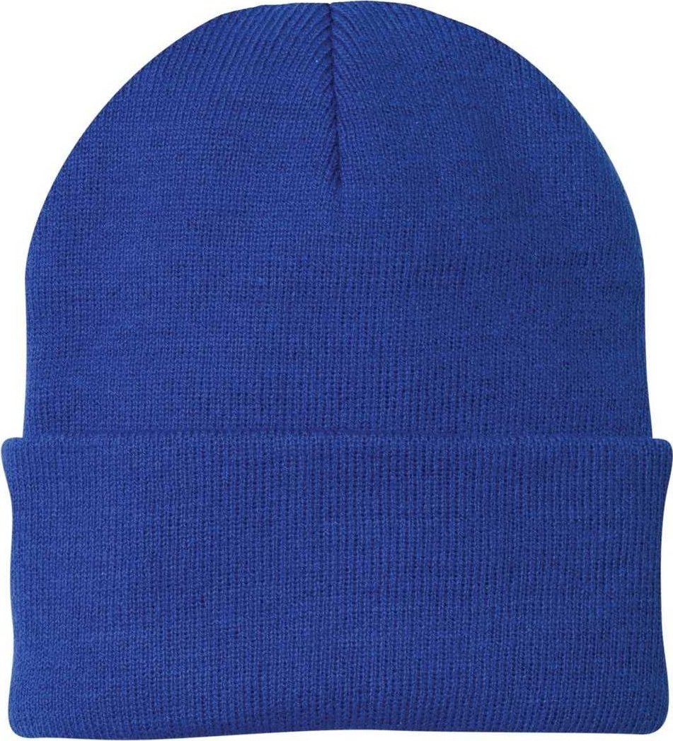 Port &amp; Company CP90 Knit Cap with Cuff - Athletic Royal - HIT a Double - 1