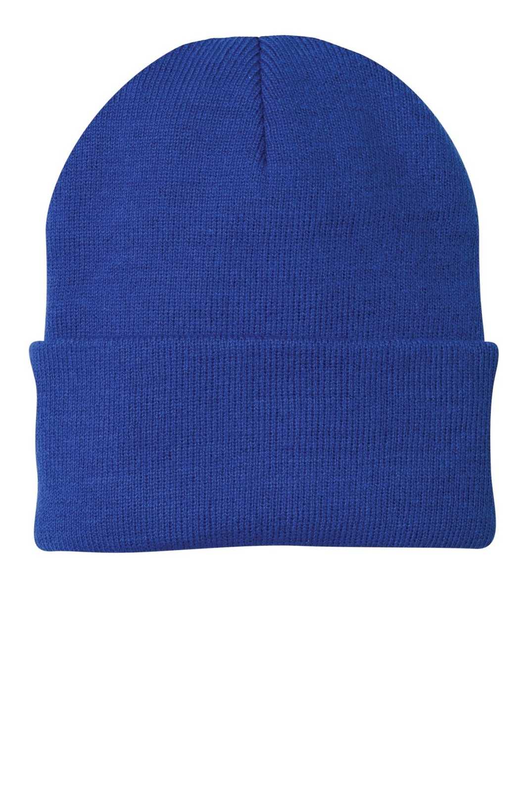 Port & Company CP90 Knit Cap with Cuff - Athletic Royal - HIT a Double - 1