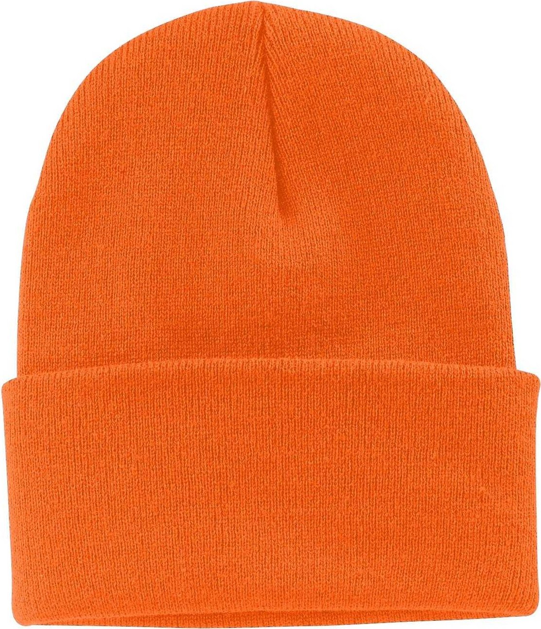 Port &amp; Company CP90 Knit Cap with Cuff - Neon Orange - HIT a Double - 1