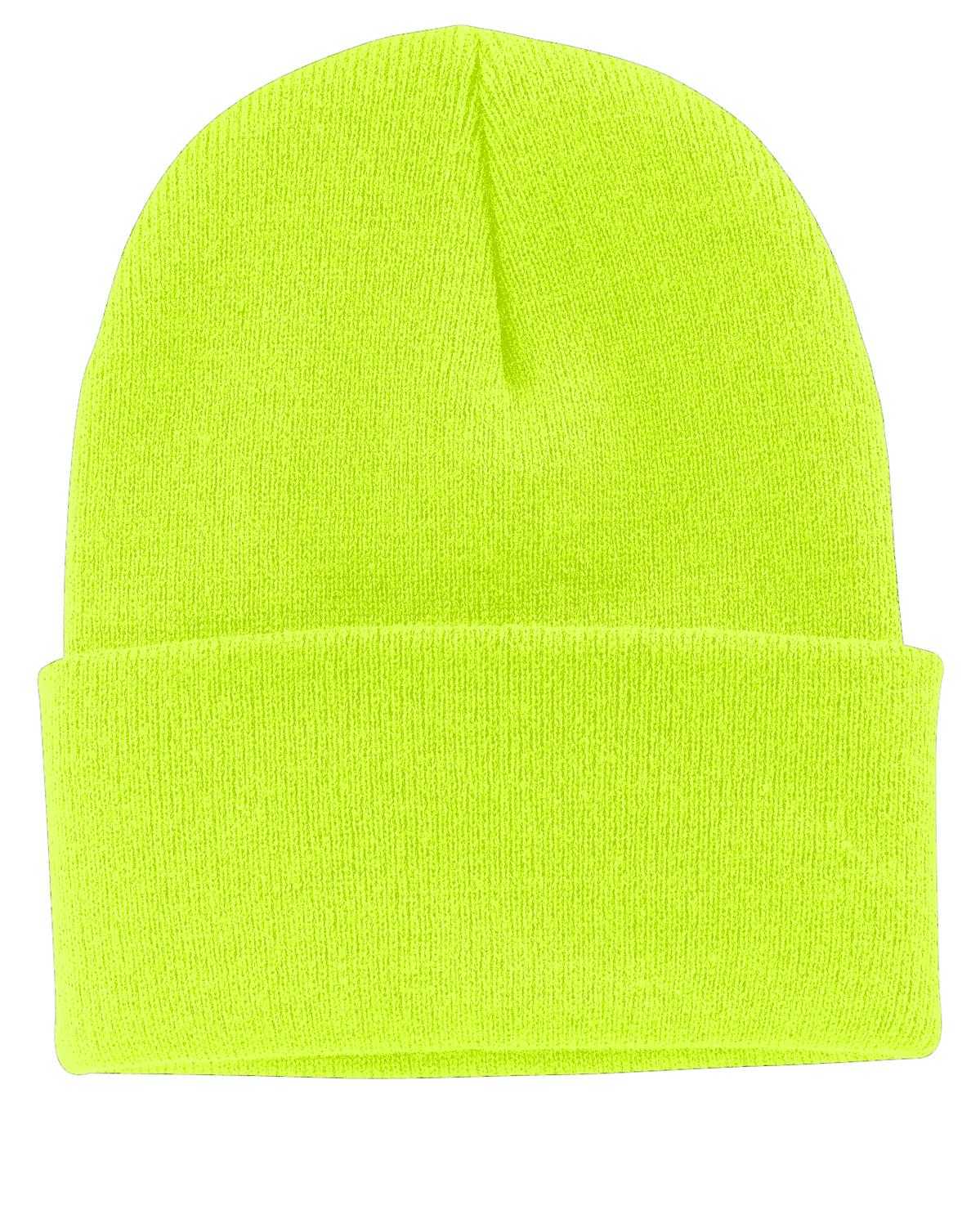 Port & Company CP90 Knit Cap with Cuff - Neon Yellow - HIT a Double - 1