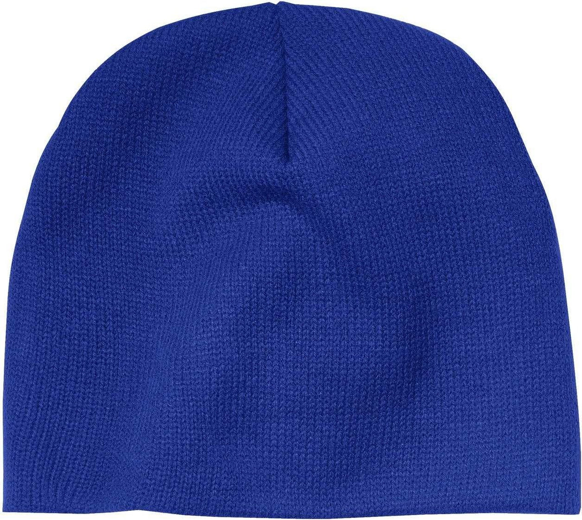 Port &amp; Company CP91 Beanie Cap - Athletic Royal - HIT a Double - 1