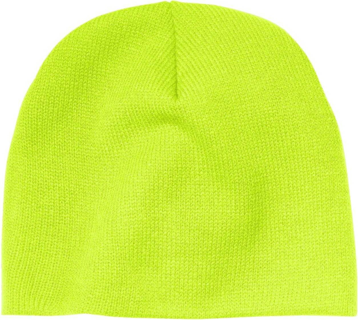 Port & Company CP91 Beanie Cap - Neon Yellow - HIT a Double - 1