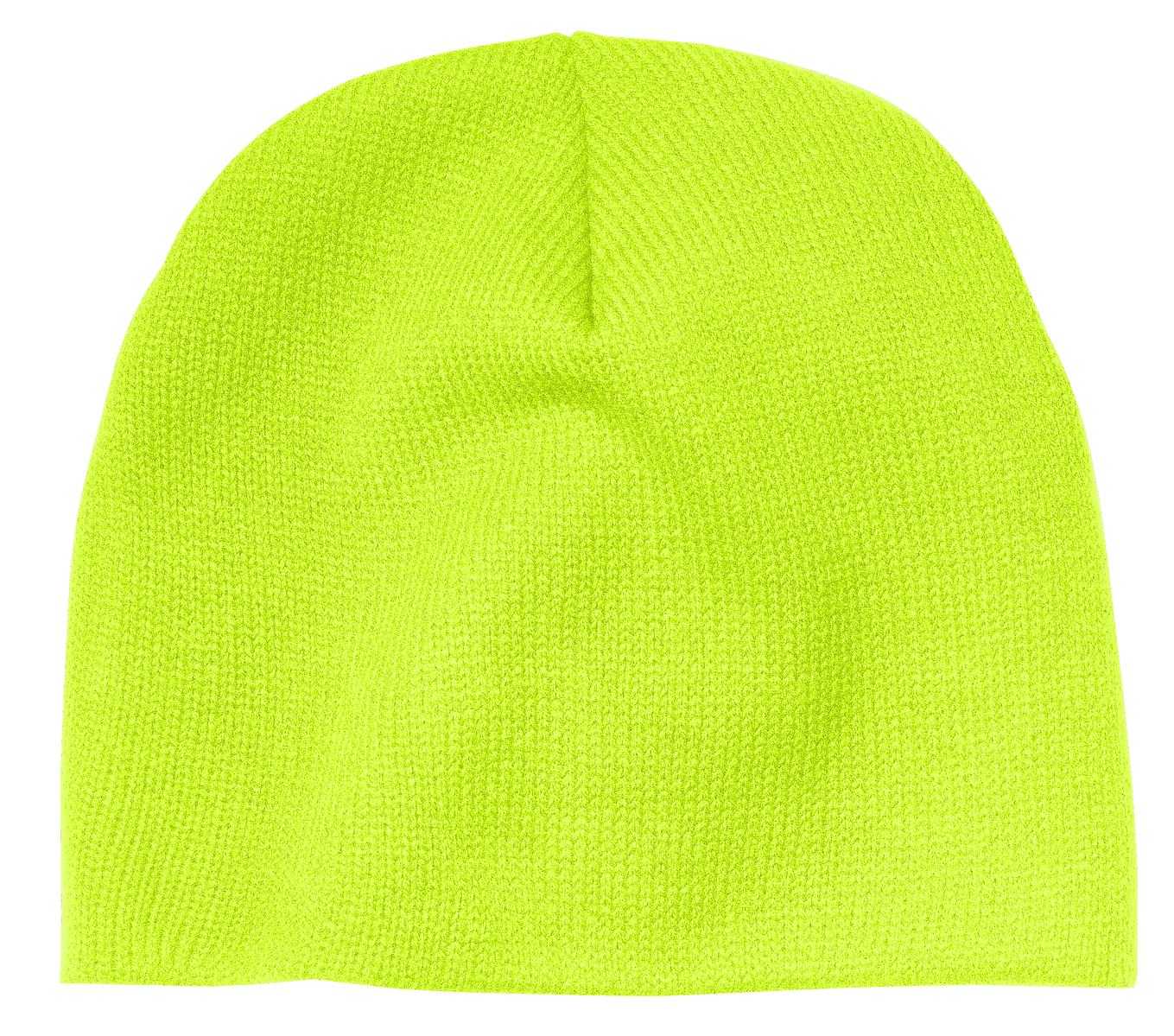 Port & Company CP91 Beanie Cap - Neon Yellow - HIT a Double - 1