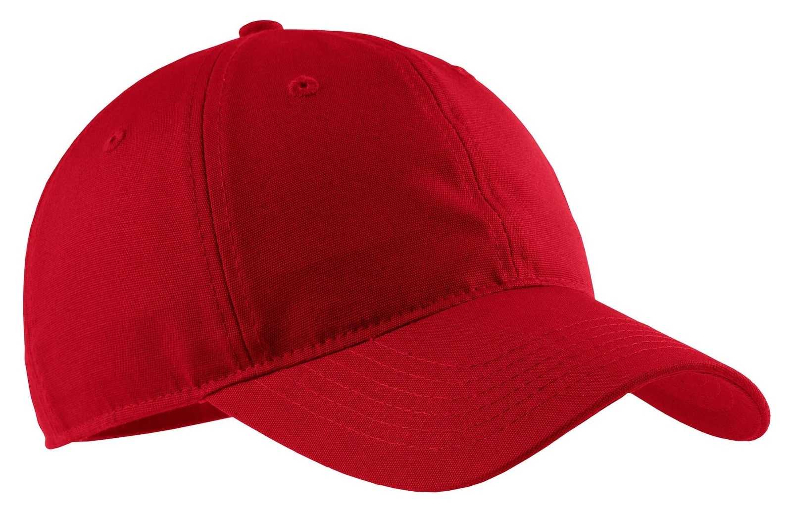Port & Company CP96 Soft Brushed Canvas Cap - Red - HIT a Double - 1