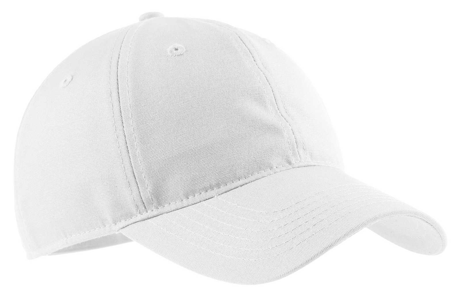 Port & Company CP96 Soft Brushed Canvas Cap - White - HIT a Double - 1