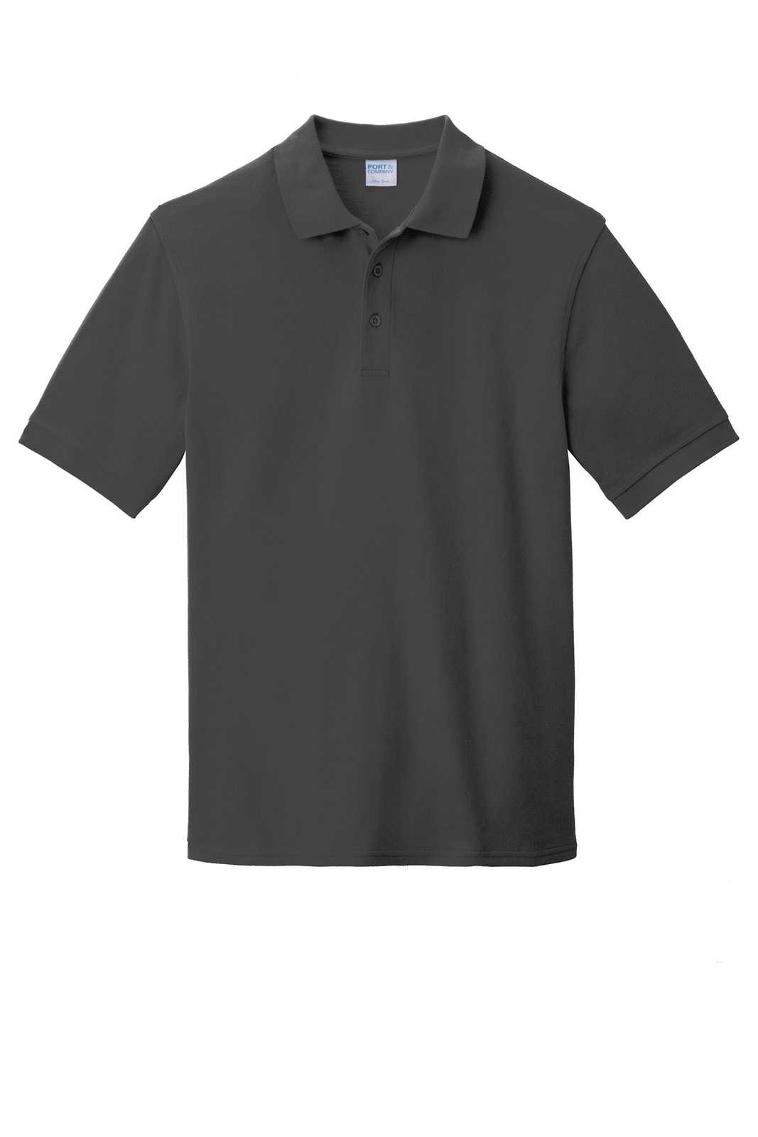 Port &amp; Company KP1500 Combed Ring Spun Pique Polo - Charcoal - HIT a Double - 5