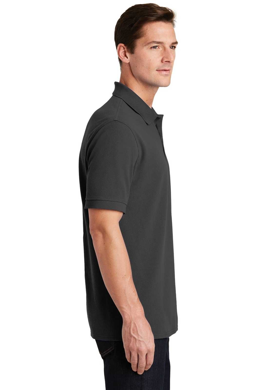 Port &amp; Company KP1500 Combed Ring Spun Pique Polo - Charcoal - HIT a Double - 3