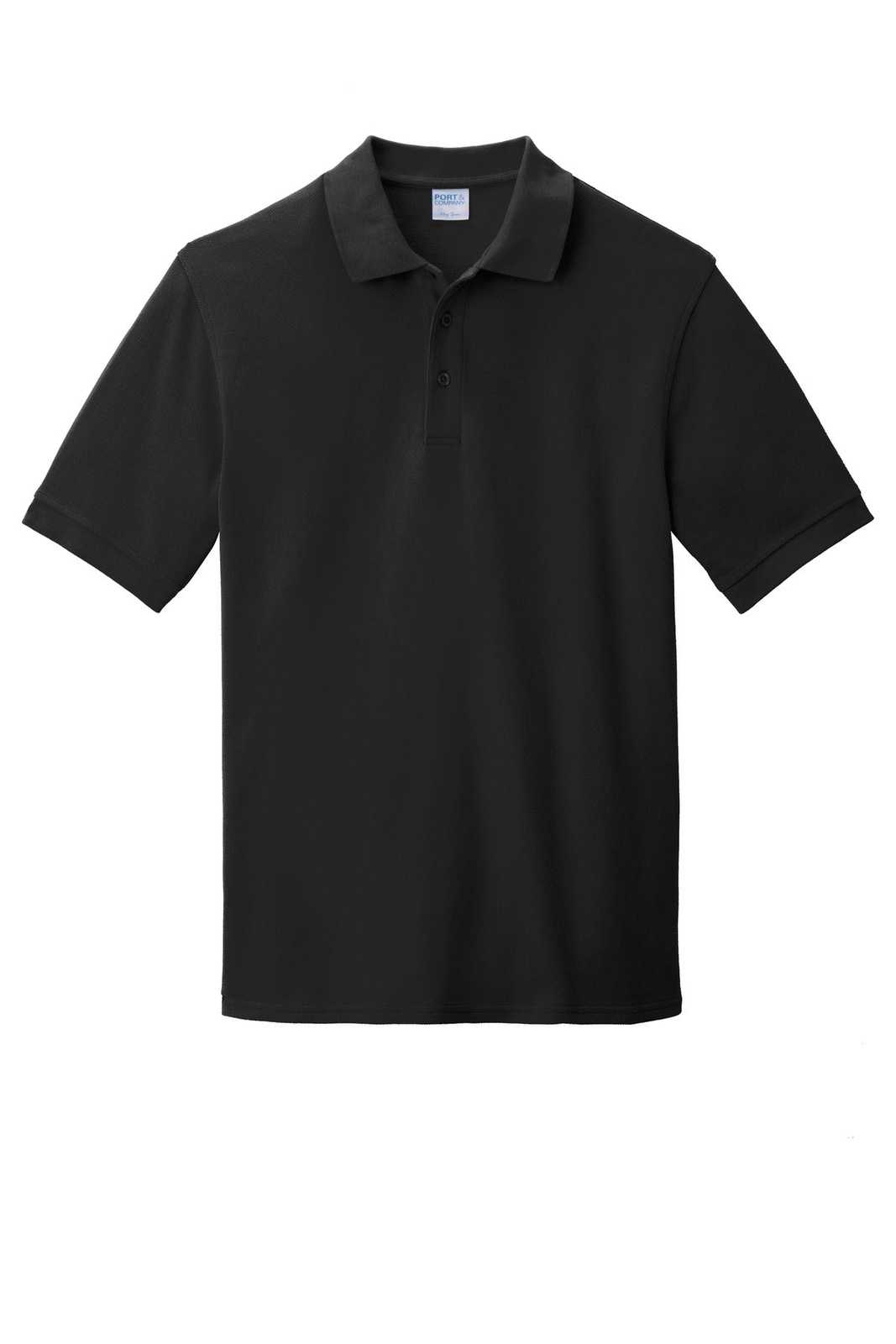 Port &amp; Company KP1500 Combed Ring Spun Pique Polo - Jet Black - HIT a Double - 5