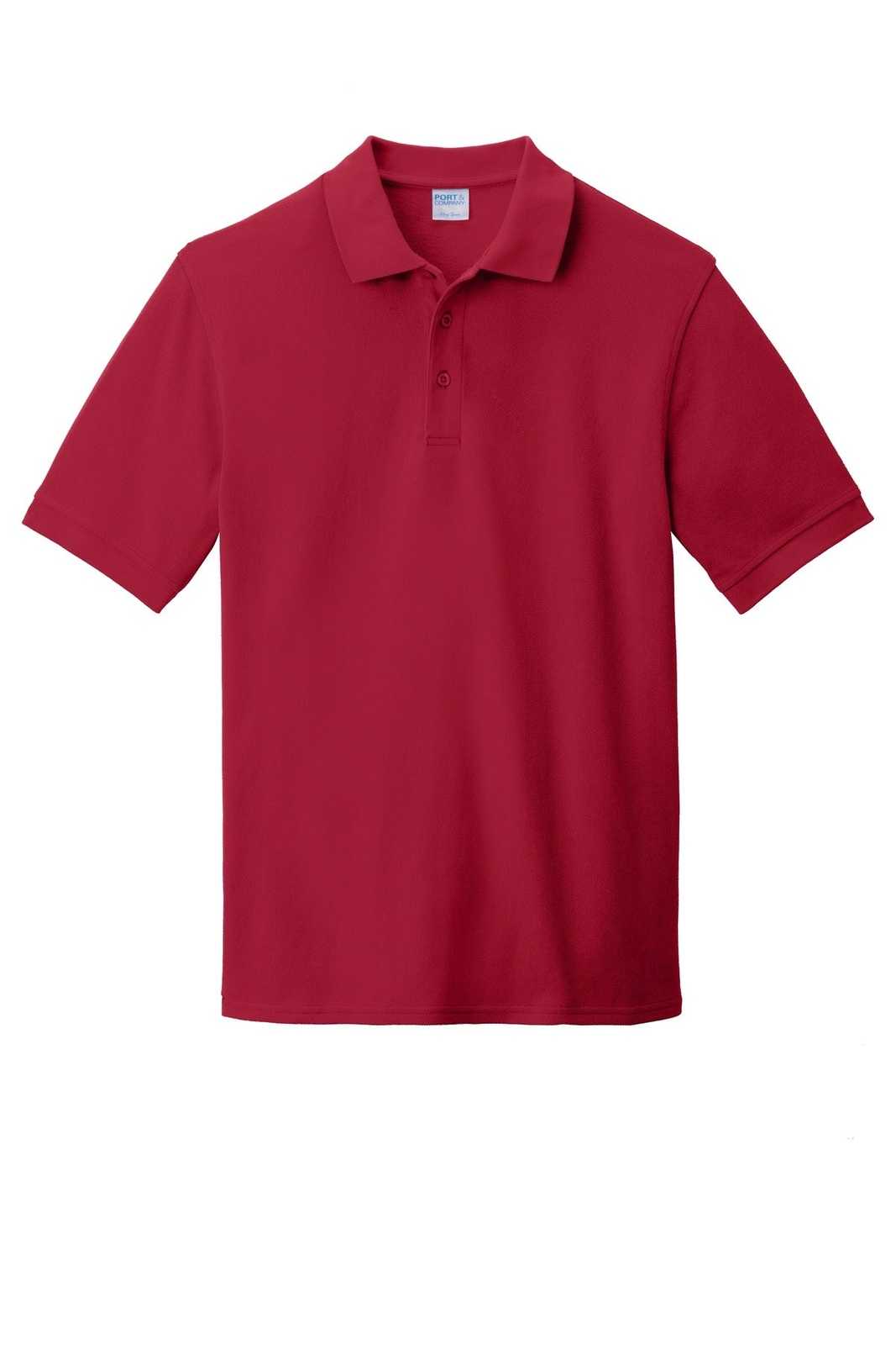 Port &amp; Company KP1500 Combed Ring Spun Pique Polo - Red - HIT a Double - 5