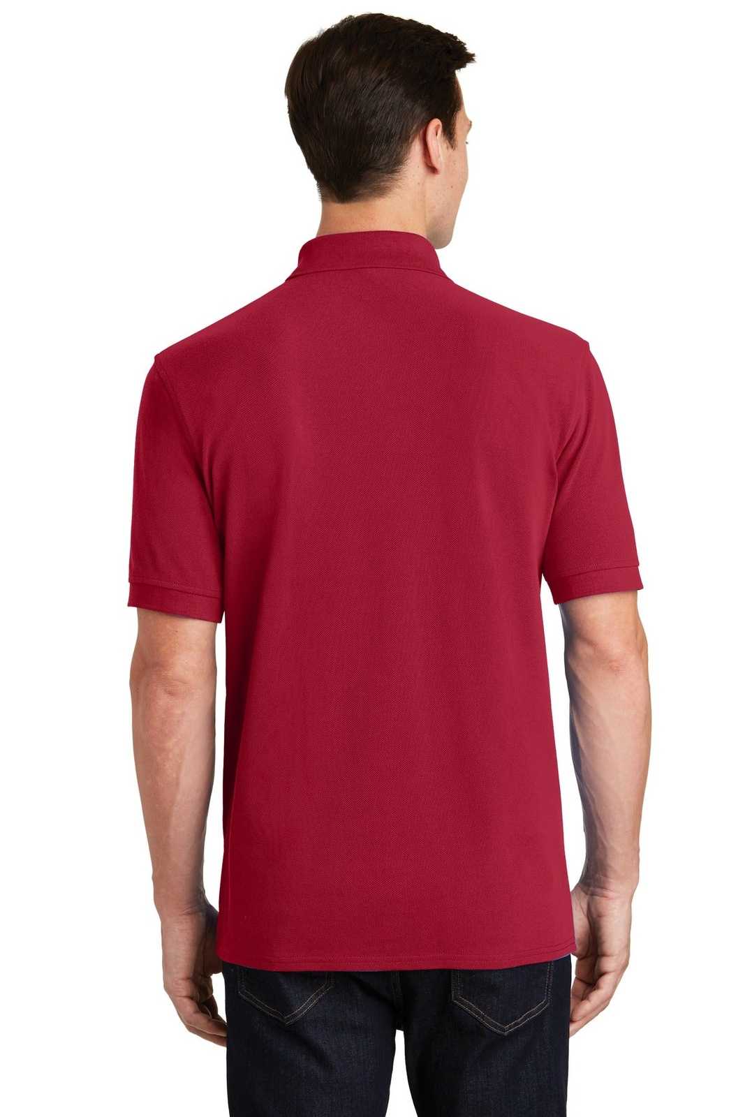 Port &amp; Company KP1500 Combed Ring Spun Pique Polo - Red - HIT a Double - 2
