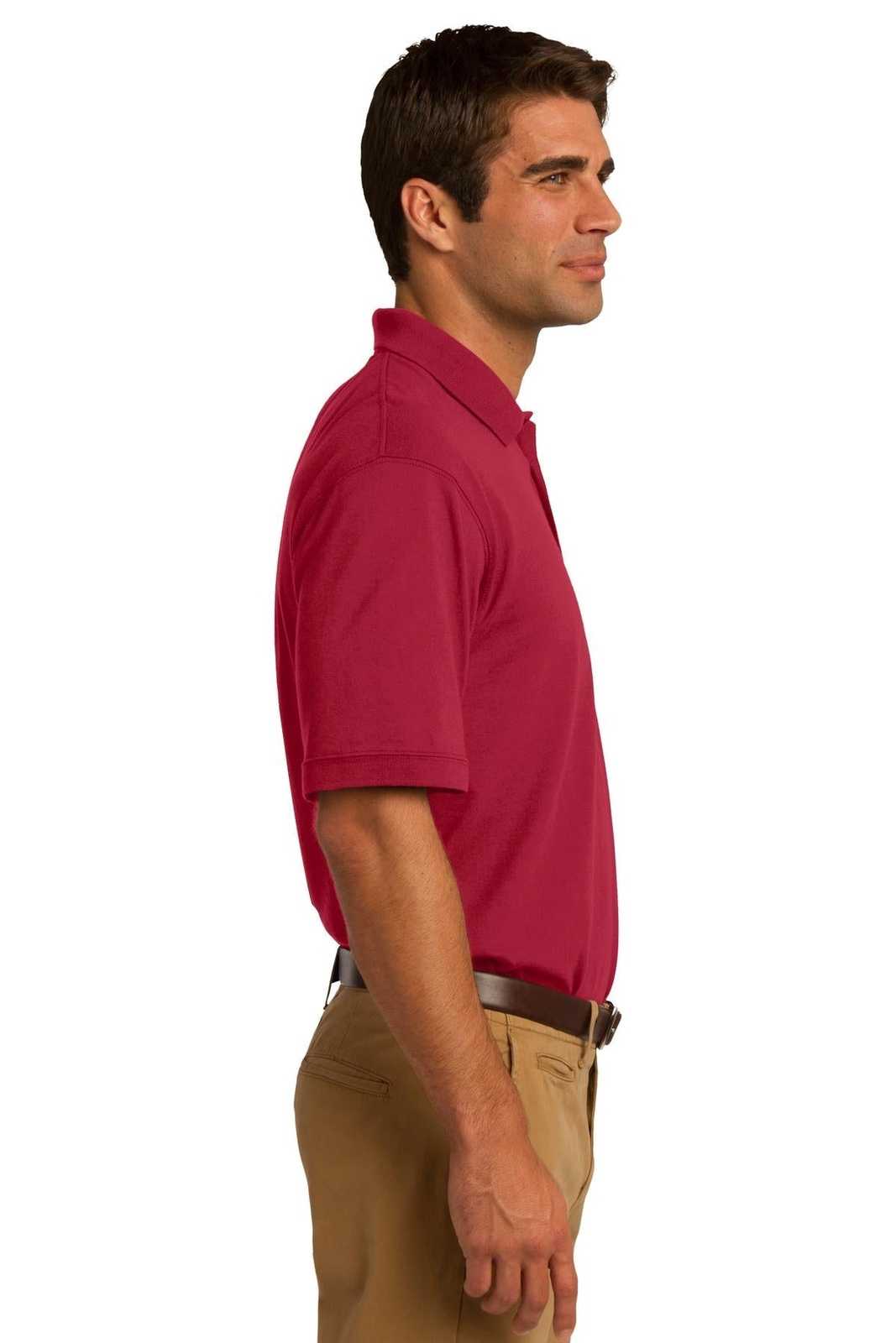 Port &amp; Company KP55P Core Blend Jersey Knit Pocket Polo - Red - HIT a Double - 3