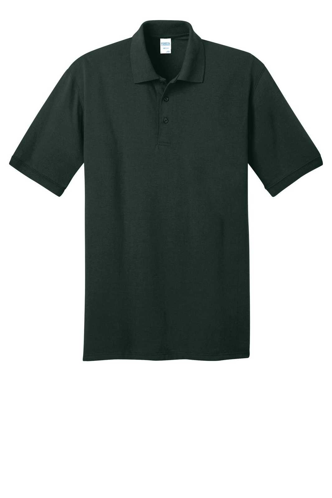 Port &amp; Company KP55T Tall Core Blend Jersey Knit Polo - Dark Green - HIT a Double - 3