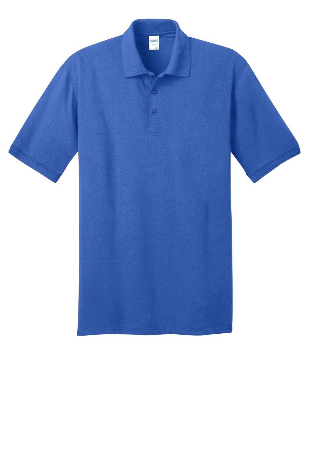 Port &amp; Company KP55T Tall Core Blend Jersey Knit Polo - Royal - HIT a Double - 2