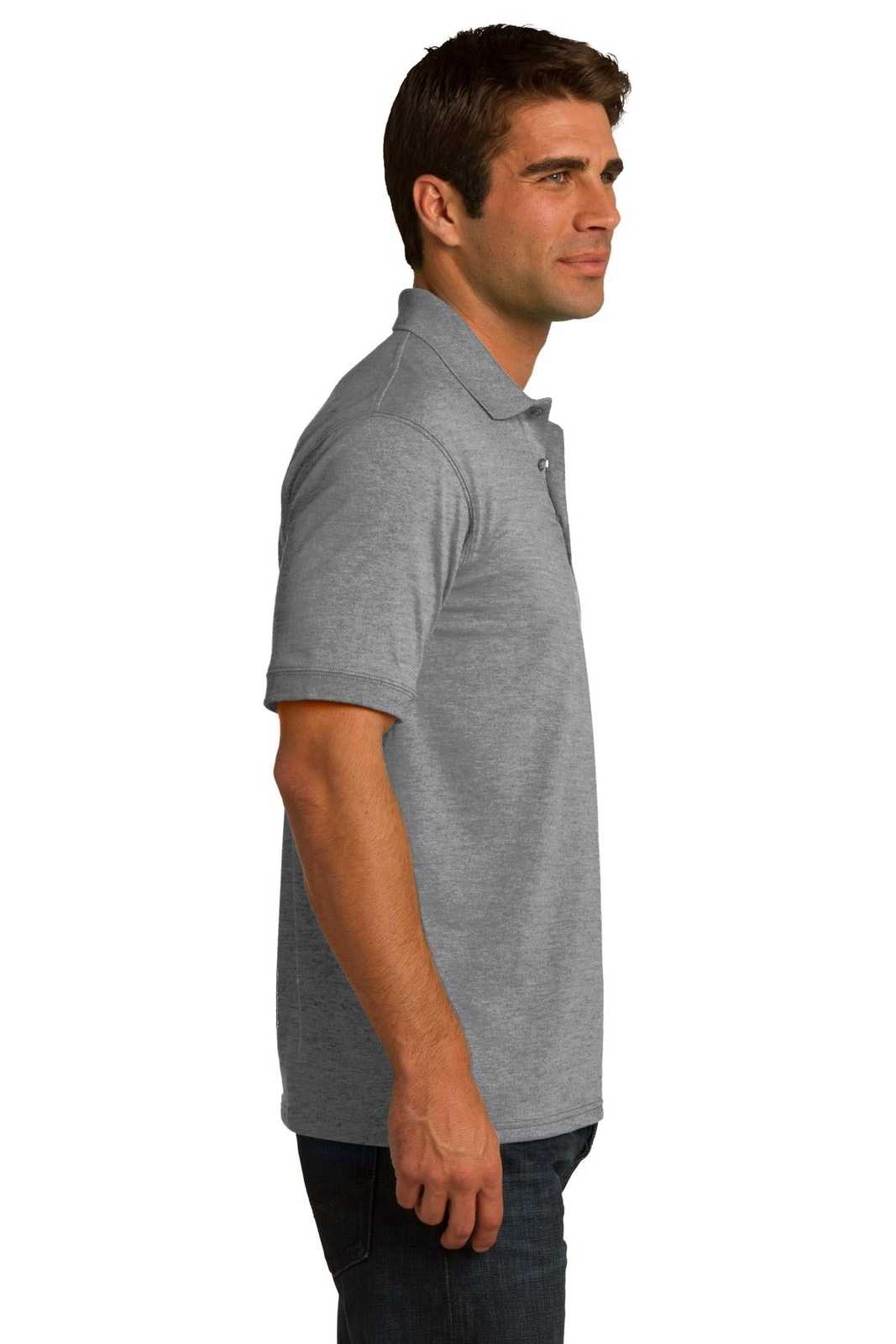 Port &amp; Company KP55 Core Blend Jersey Knit Polo - Athletic Heather - HIT a Double - 3