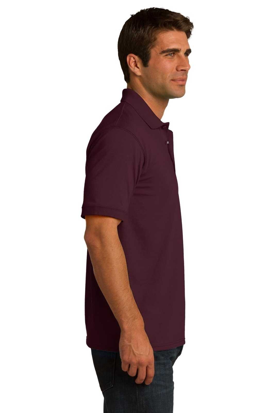 Port &amp; Company KP55 Core Blend Jersey Knit Polo - Athletic Maroon - HIT a Double - 3