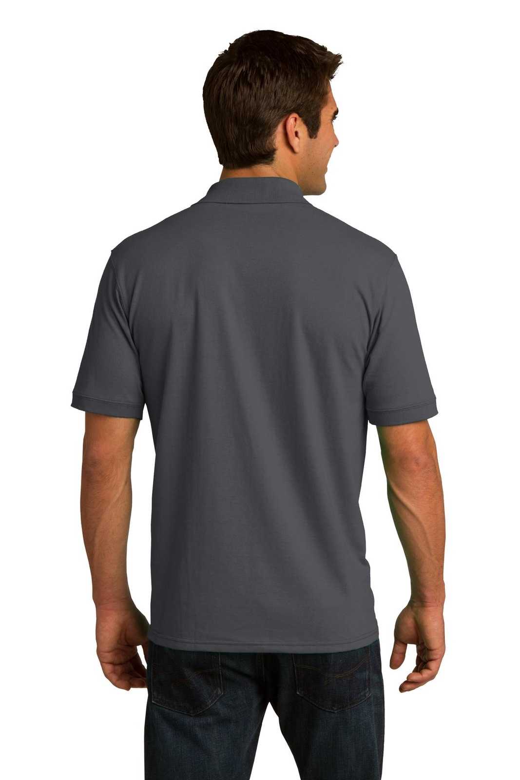 Port &amp; Company KP55 Core Blend Jersey Knit Polo - Charcoal - HIT a Double - 2