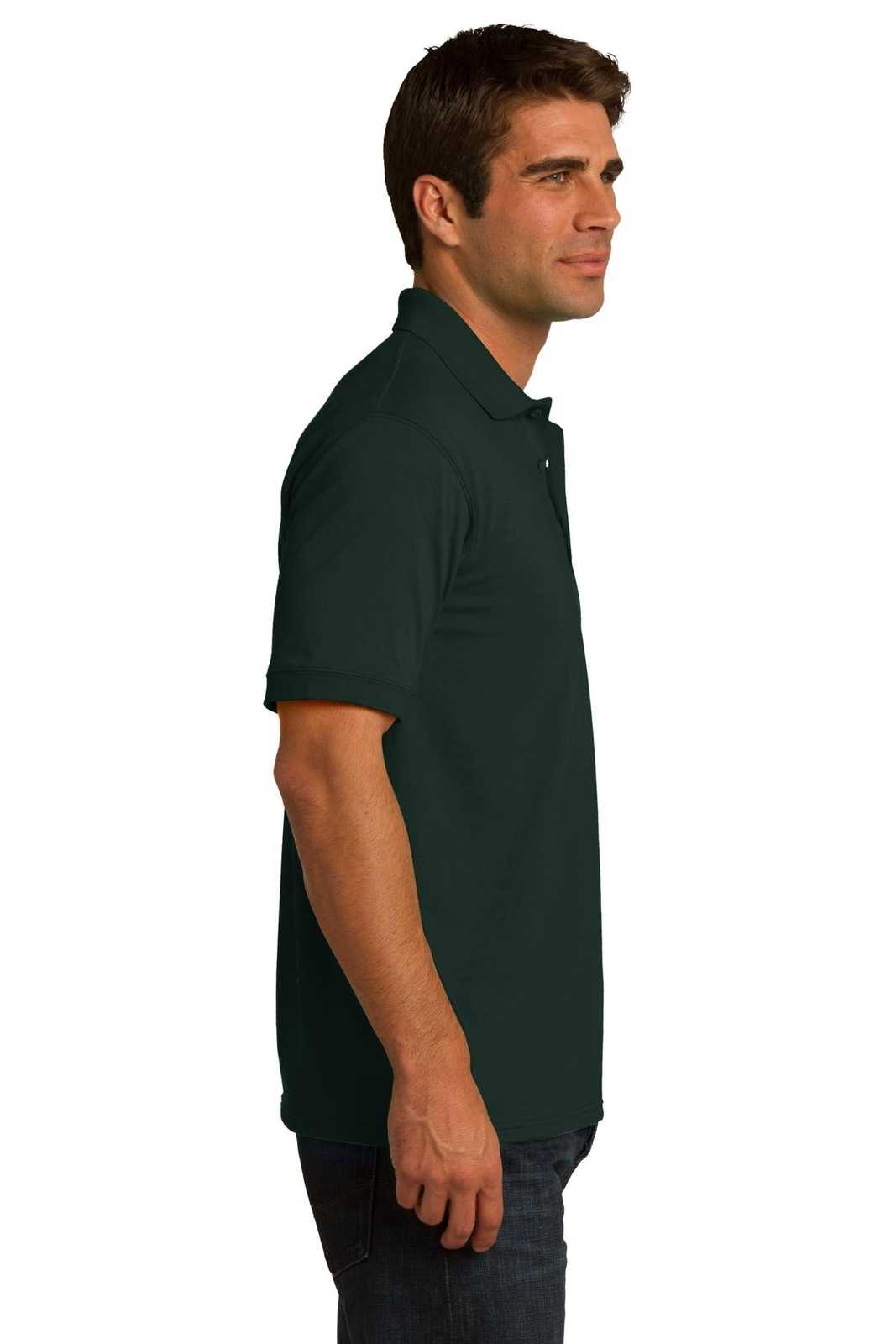 Port &amp; Company KP55 Core Blend Jersey Knit Polo - Dark Green - HIT a Double - 3