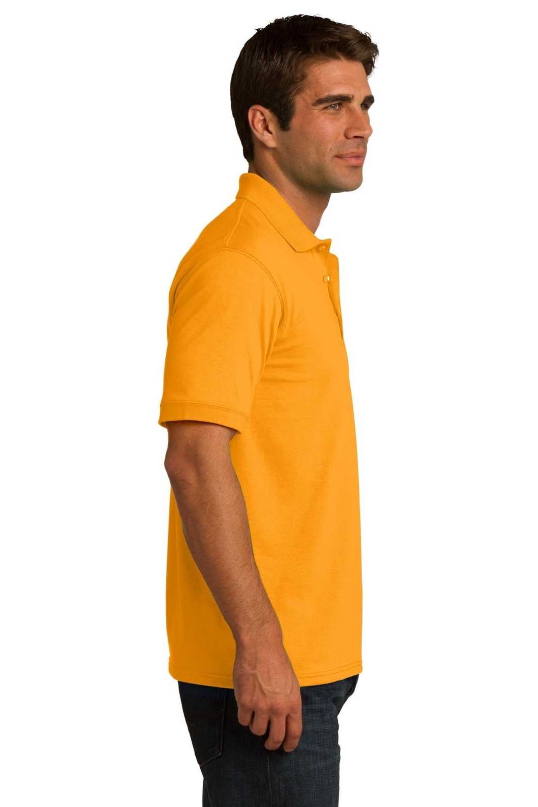 Port &amp; Company KP55 Core Blend Jersey Knit Polo - Gold - HIT a Double - 3