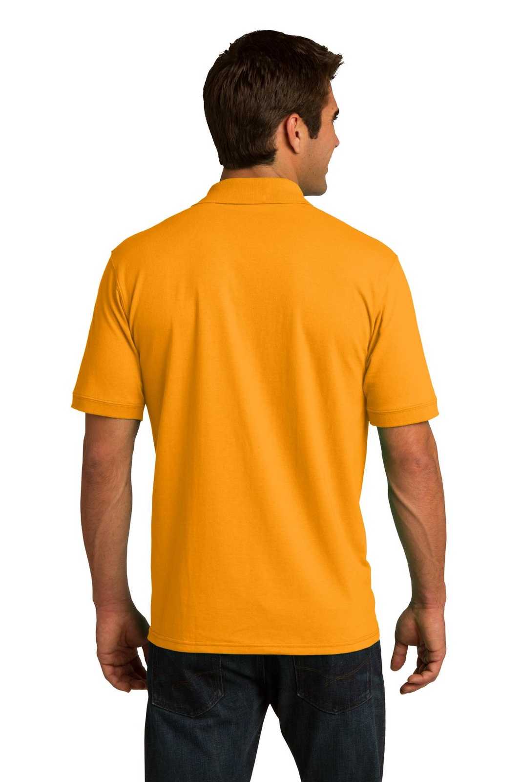 Port &amp; Company KP55 Core Blend Jersey Knit Polo - Gold - HIT a Double - 2